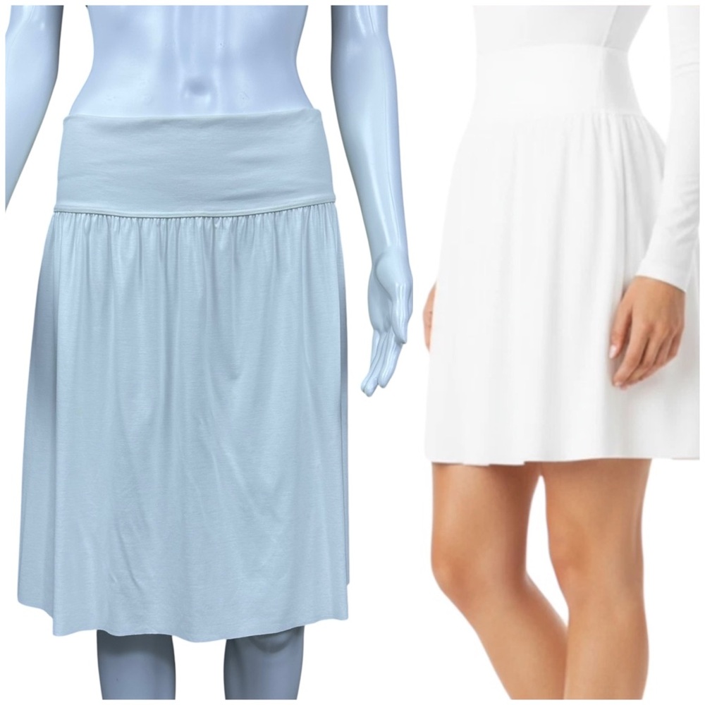 New Wolford Pure Plus Skirt Size Medium Pleated Preppy Quiet Luxury Old Money